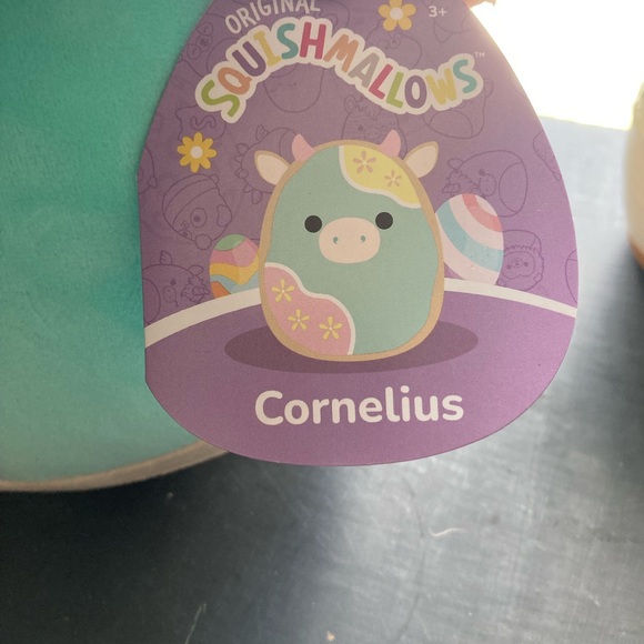 Squishmallows Cornelius Cow Plush Easter 8” - Picture 2 of 5